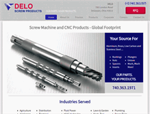 Tablet Screenshot of deloscrew.com